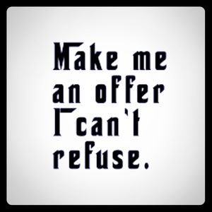 Hit the offer button!